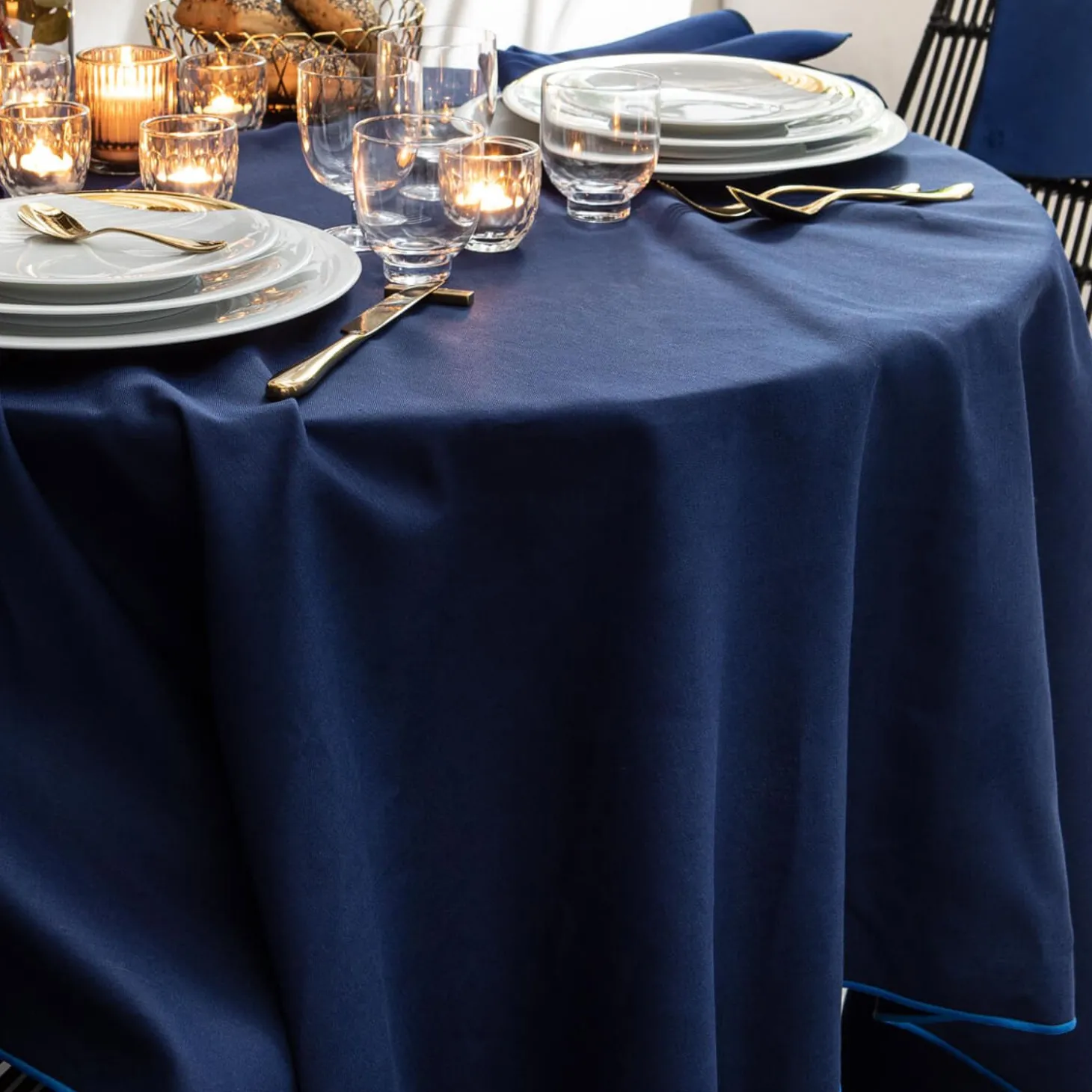 Nuances Coton & Lin Bleu Nuit